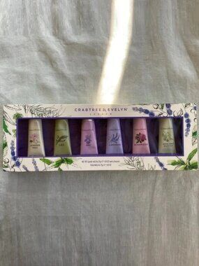 NWT Crabtree & Evelyn set of 6 25g ultra-moisturizing hand therapy creams